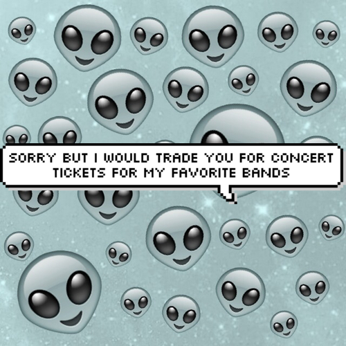 Alien Background Emoji Background