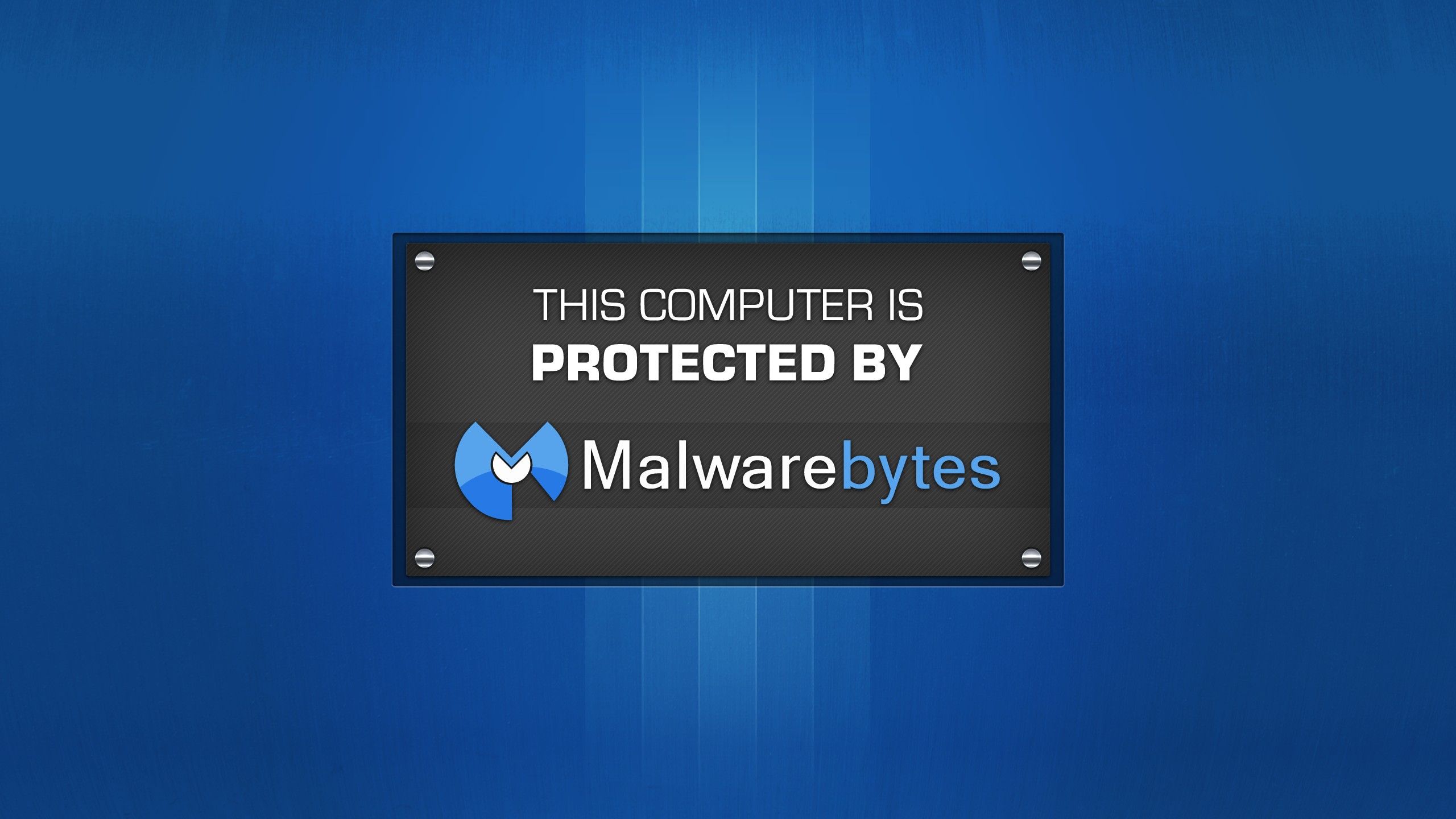 Malwarebytes Blue Background Via