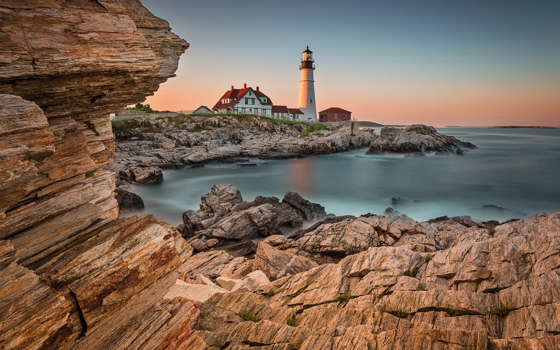 High Definition Picture Of Lighthouse Desktop Wallpaper Sea Rocks
