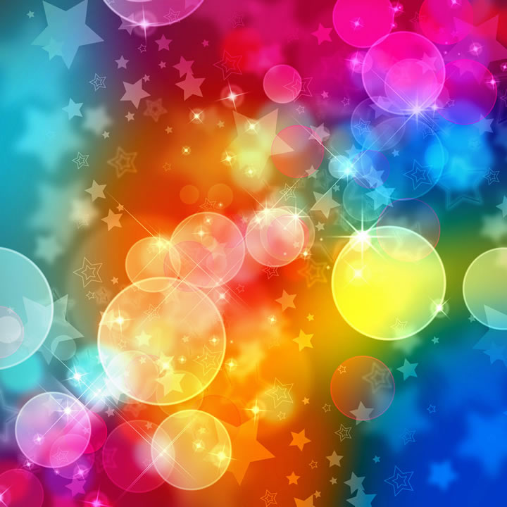 Blackberry Colorful bubble stars wallpaper for personal account