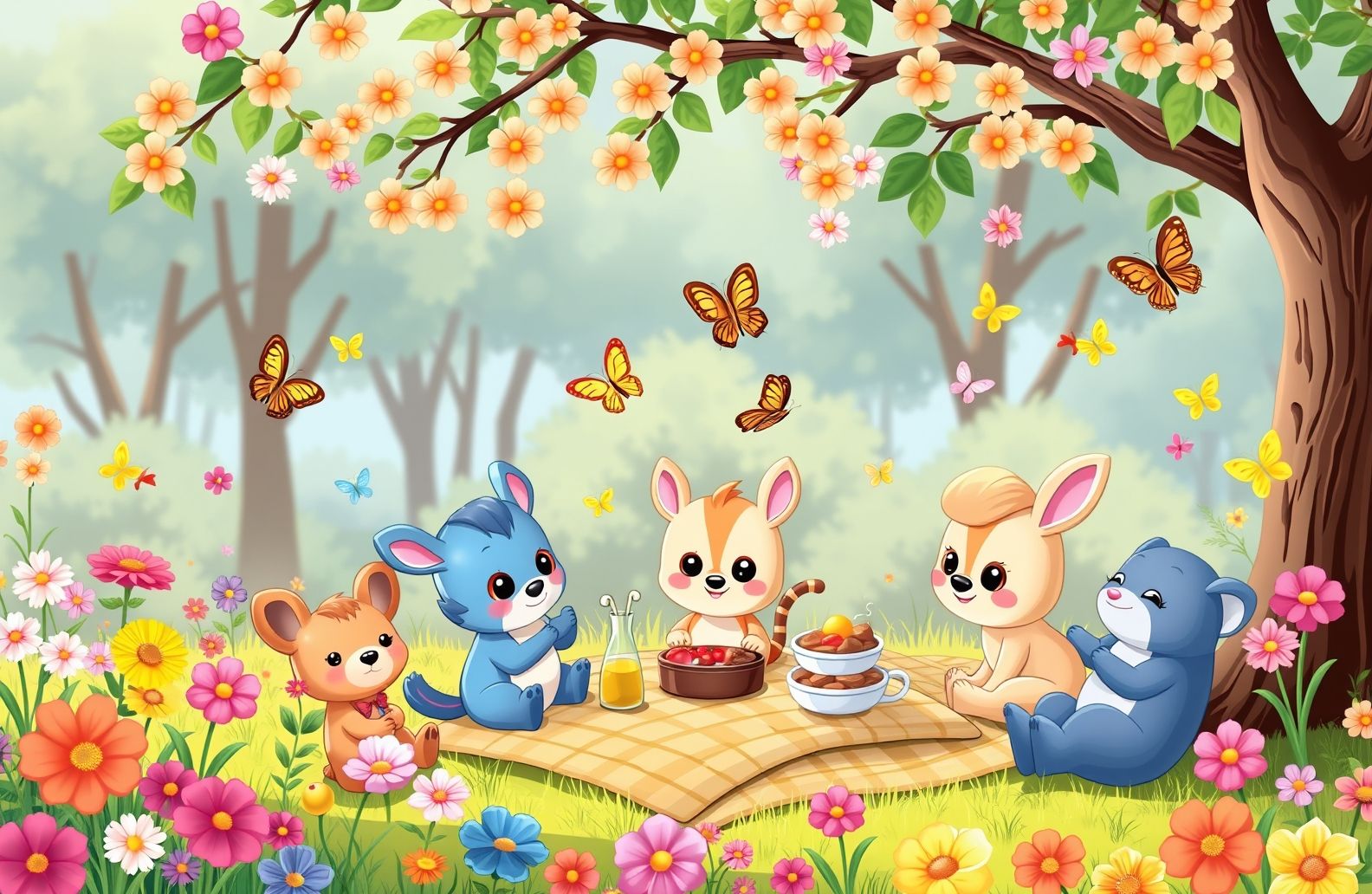 Cute Cartoon Wallpaper For Girls