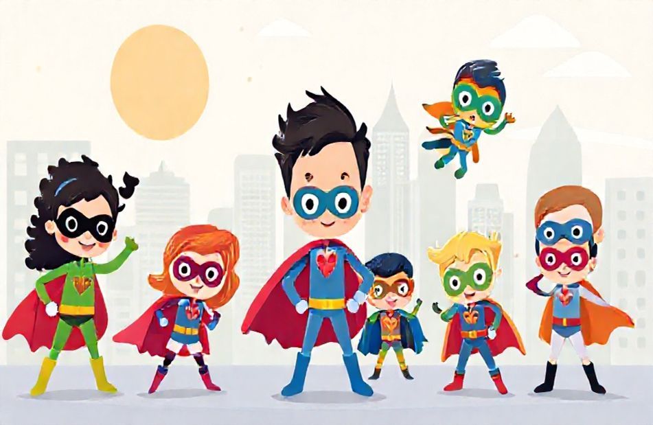 Cute Superhero Wallpaper