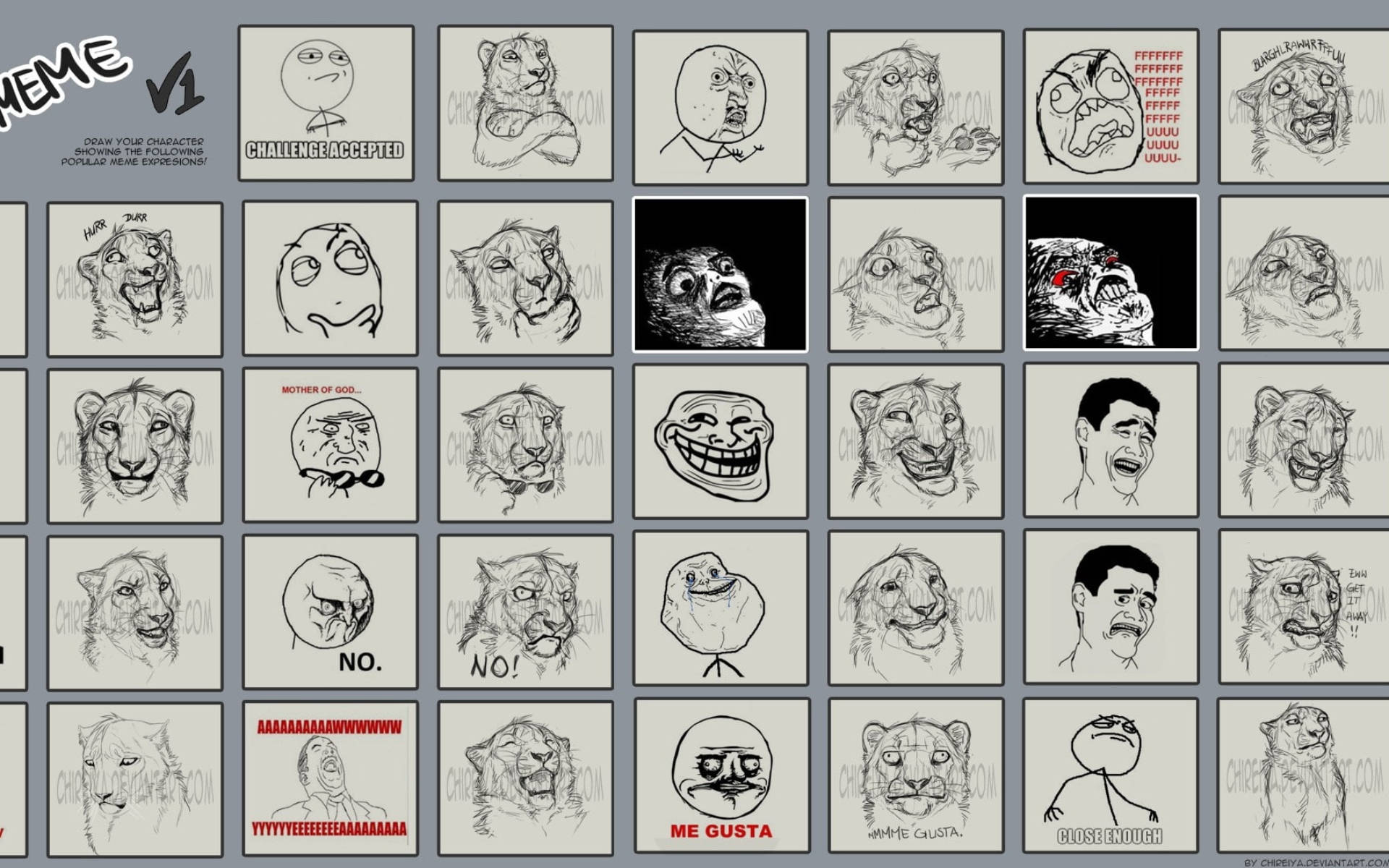Meme Faces Wallpaper