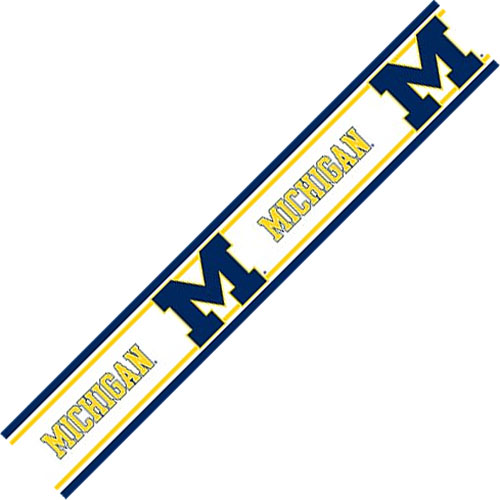 Details about Univ MICHIGAN WOLVERINES UMich Wallpaper WALL BORDER