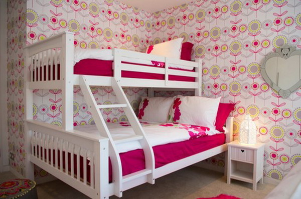 Wallpaper Ideas For Girls In Pink Rose Bedroom