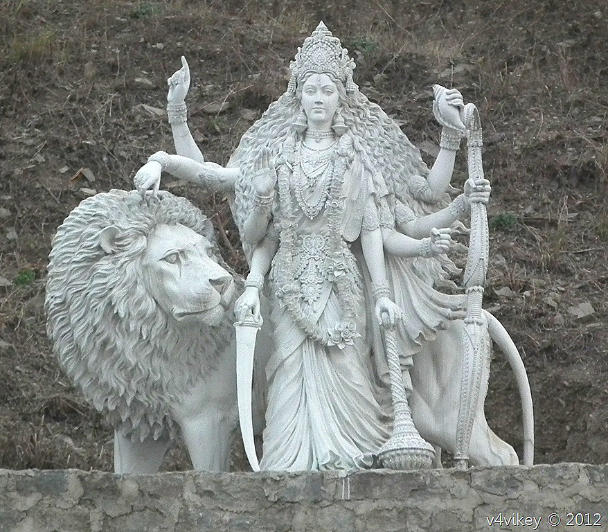 Goddess Durga Marble Statue Wallpaper Tadka