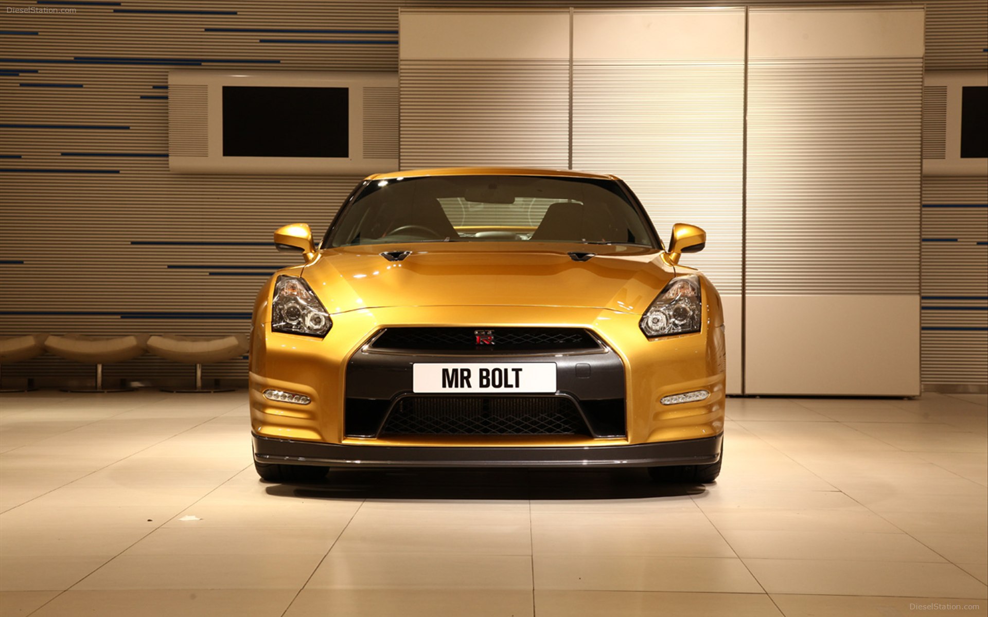 Gold Nissan Gt R Widescreen Exotic Car Wallpaper Of