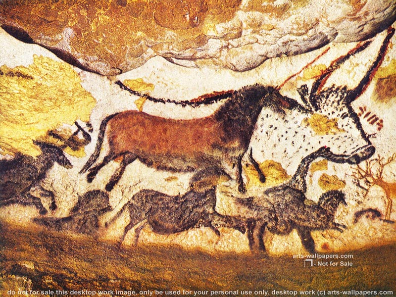 Cave Painting Art Prints Wallpaper