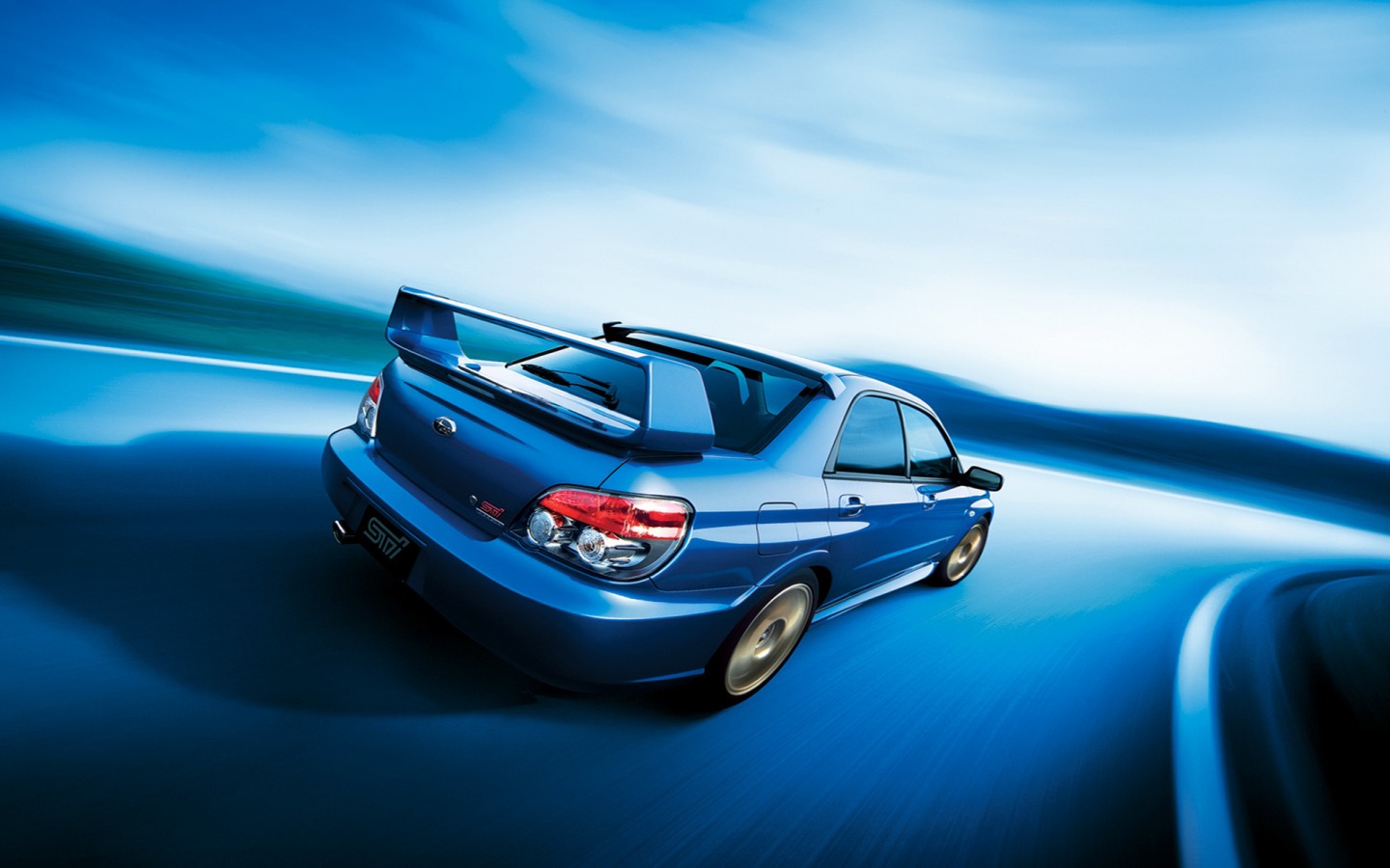 Subaru Impreza Wrx Sti Speed Road Wallpaper Cars In