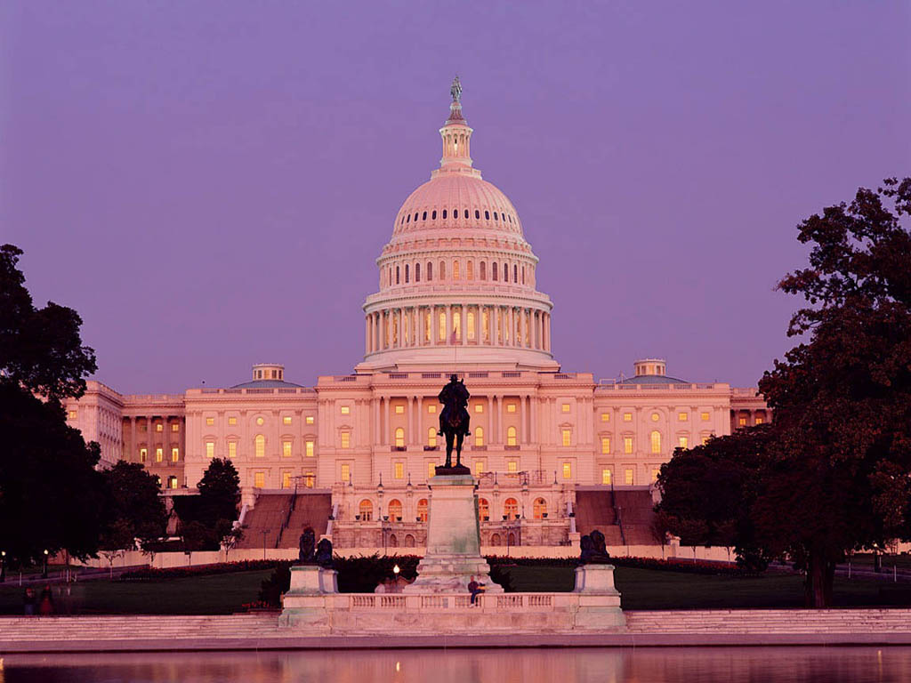 Capitol Hill Famous Buildings And Landmarks Wallpaper Image