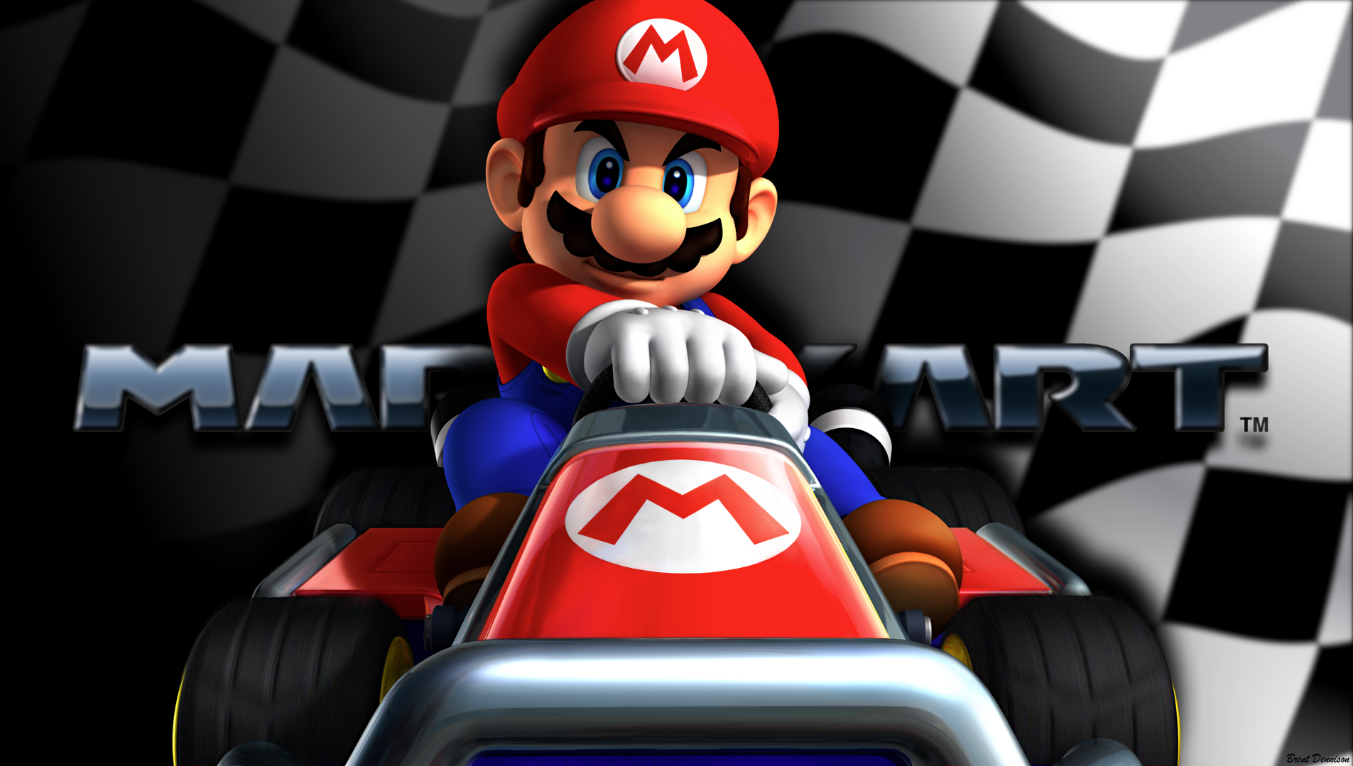 Mario Kart for 3DS Wallpaper 2 by BrentDennison
