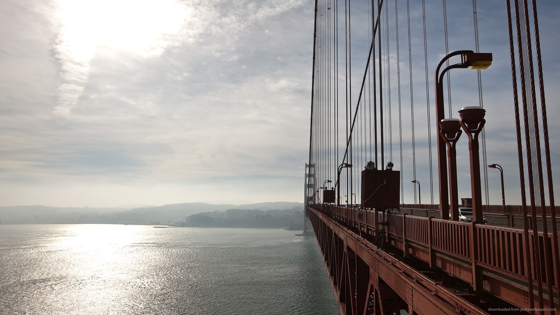Golden Gate Bridge In De Lengte Wallpaper