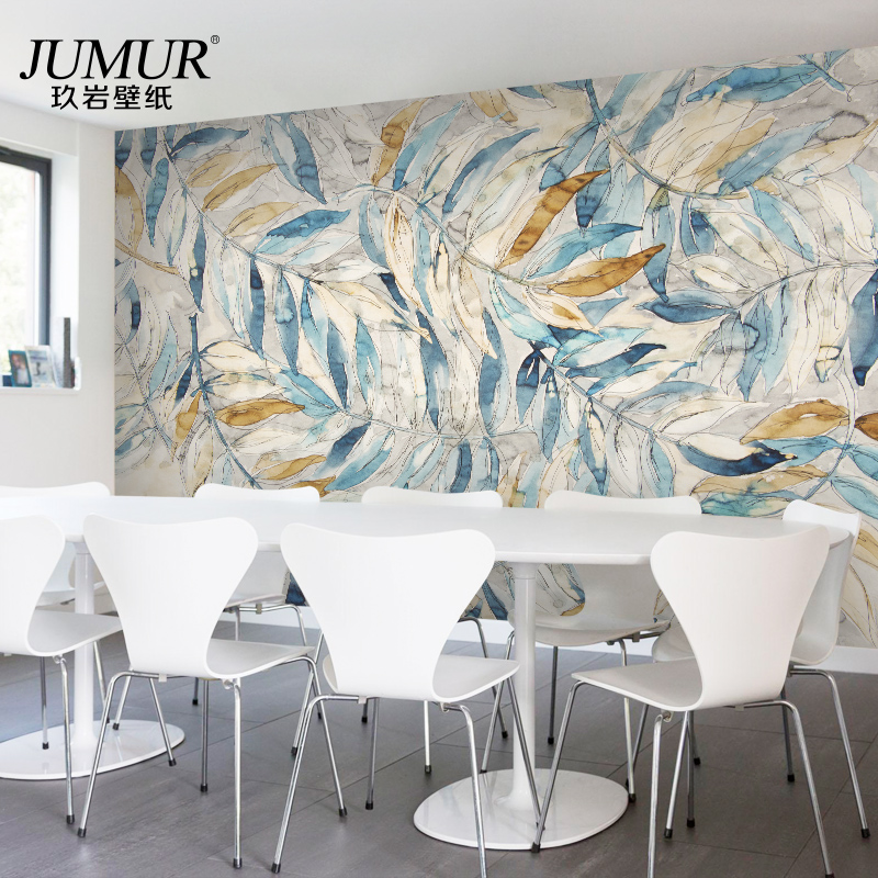 Parati Pintado Decor Aquarene Leaves Wallpaper Inwallpaper From Home