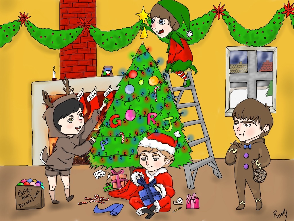 Beatles Christmas Color By Greengal14
