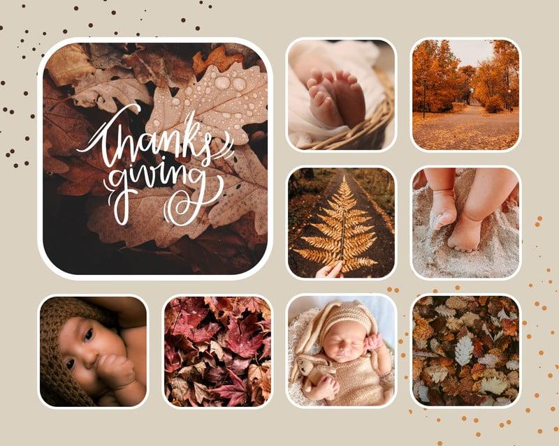 Customize Thanksgiving Photo Collage Templates Online