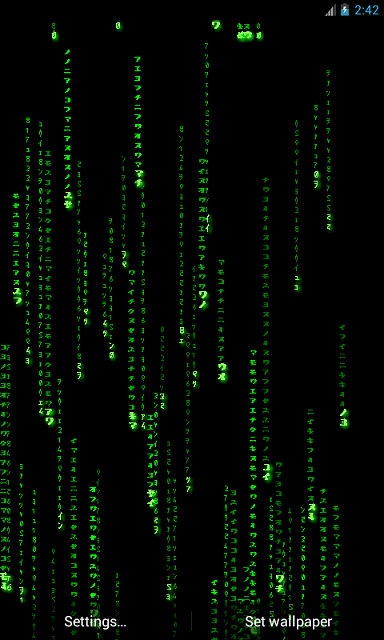 Matrix Live Wallpaper Get the real feel Android Forums at