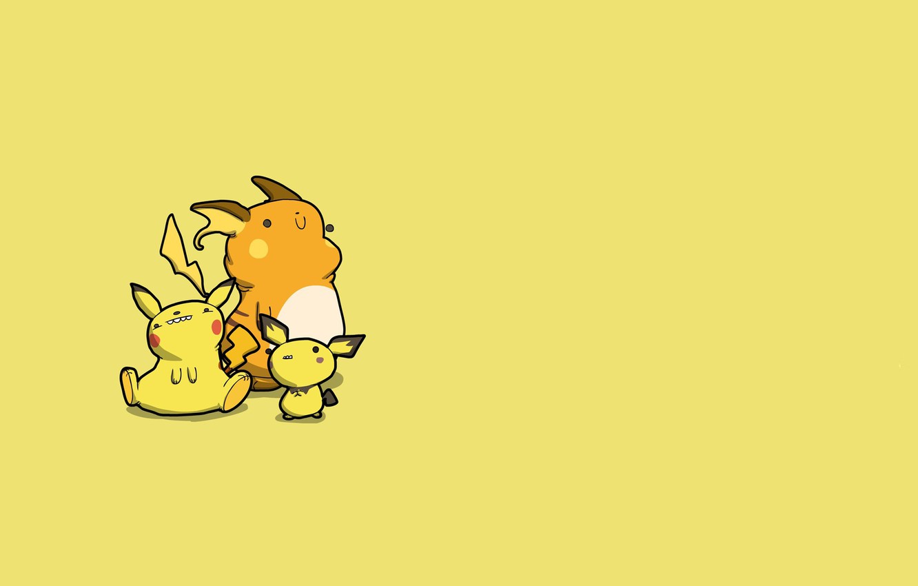 Wallpaper mouse Pikachu caricature electric pokemon pokemon