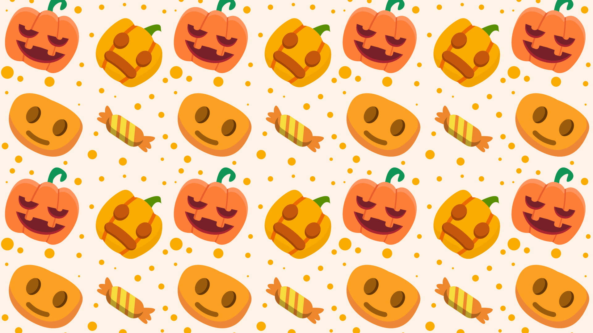 Cute Pumpkin Desktop Wallpaper