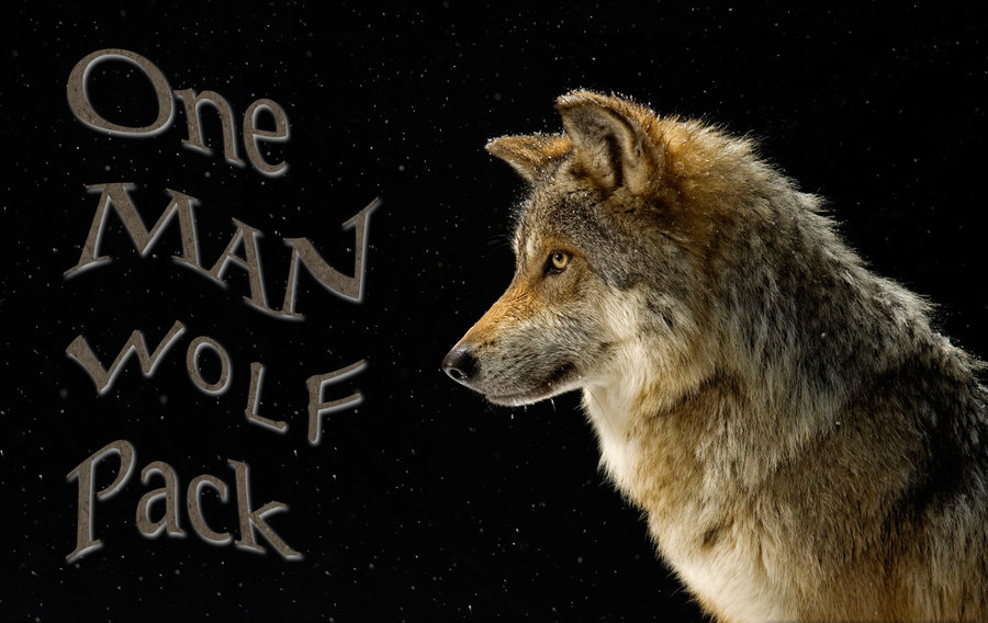 One Man Wolf Pack Wallpaper By Brendan531