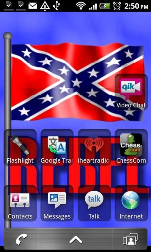 Rebel Flag Live Wallpaper App for Android by Second Round Graphics