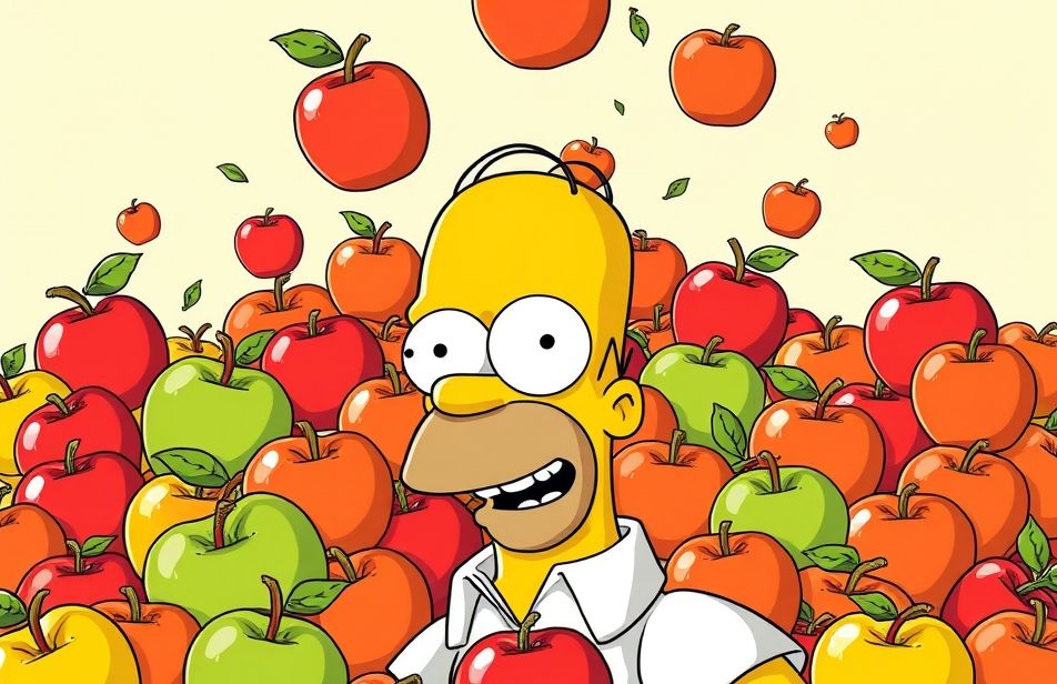 Homer Simpson Apple Wallpaper