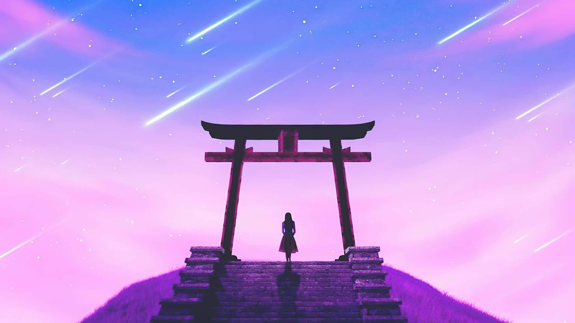 Purple Japanese Wallpaper