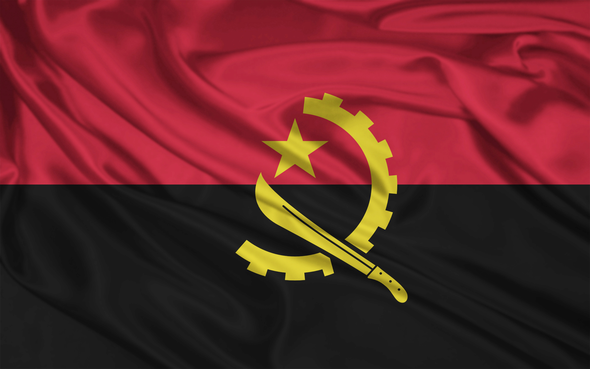 Flag Of Angola Wallpaper Dodowallpaper