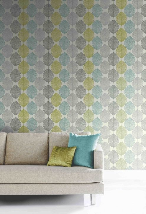 Self adhesive vinyl temporary removable wallpaper wall decal   Leaf 495x728