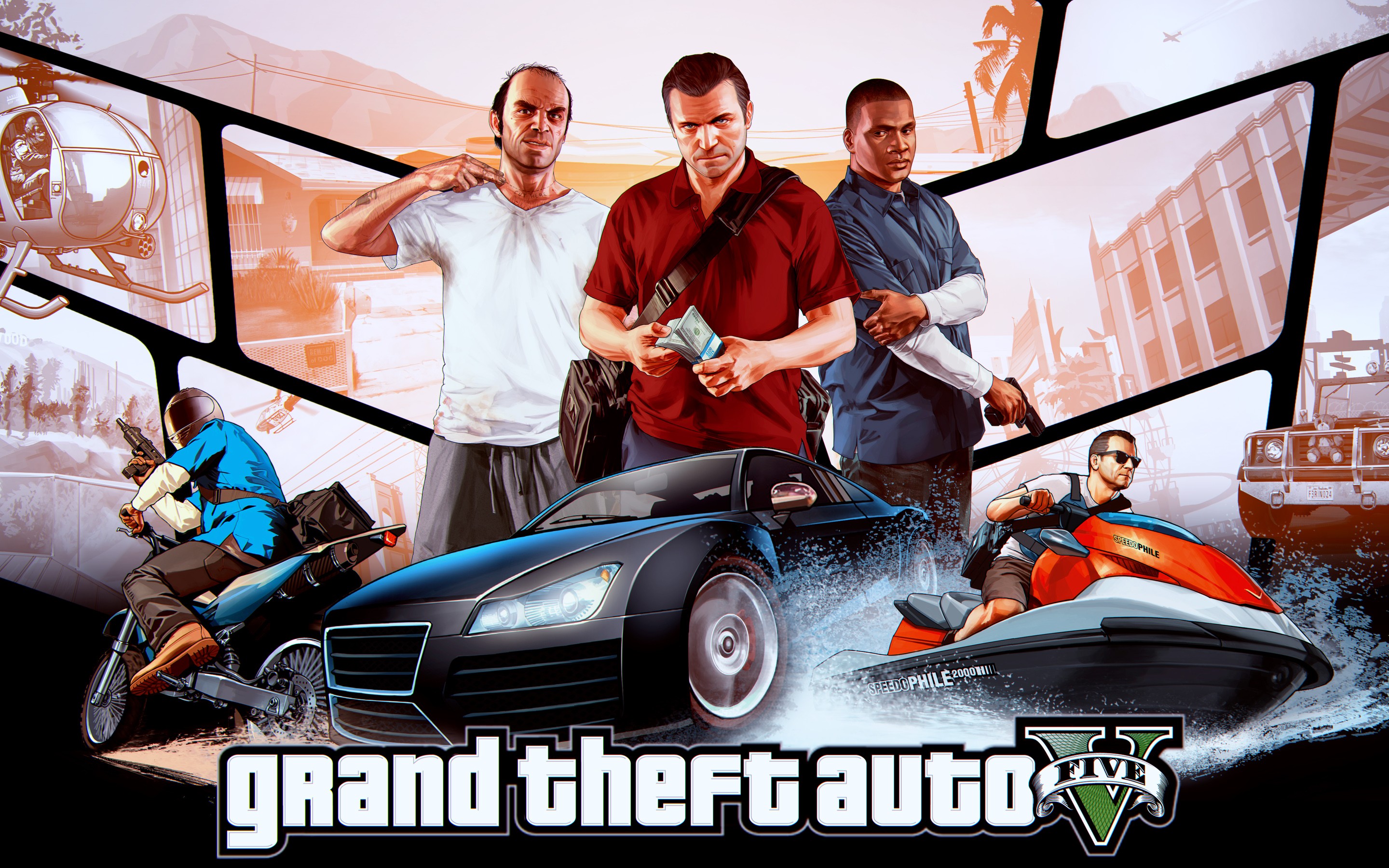 Grand Theft Auto V Game HD Wallpaper New