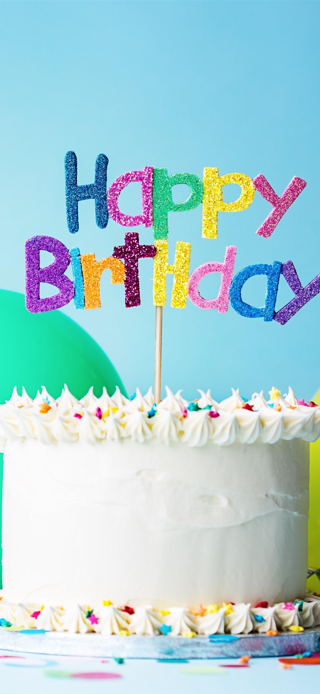 Happy BirtHDay Cake Hat Balloon Ribbon iPhone Pro