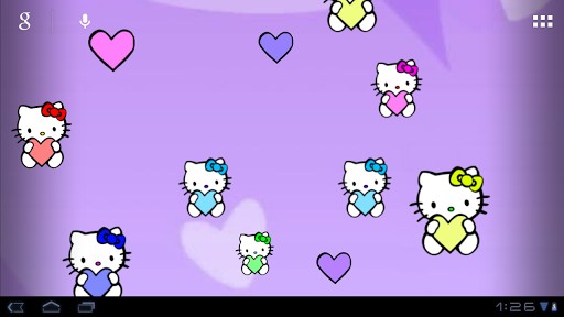 Cute Purple Hello Kitty Background Apps Related To