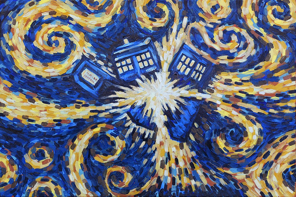 Tardis Painting Van Gogh Supposedly Painted By