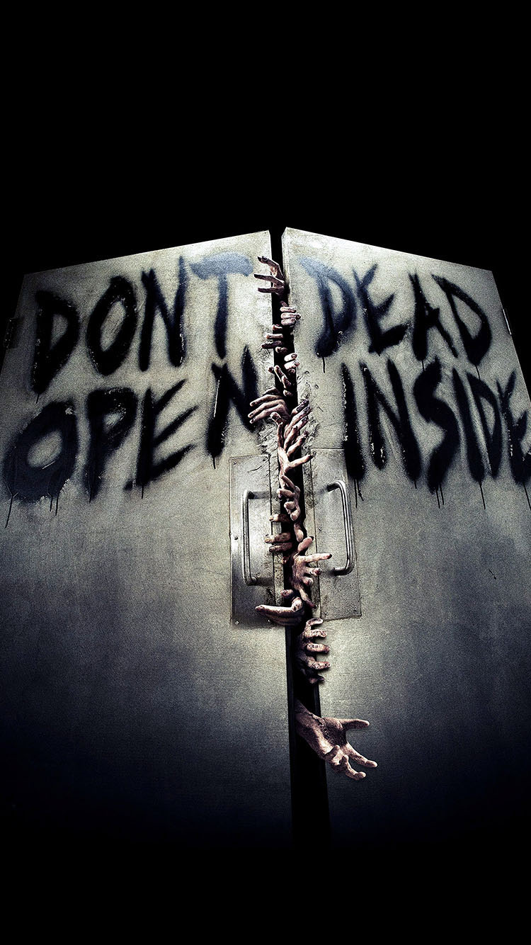 The Walking Dead Don T Open Inside iPhone Wallpaper HD