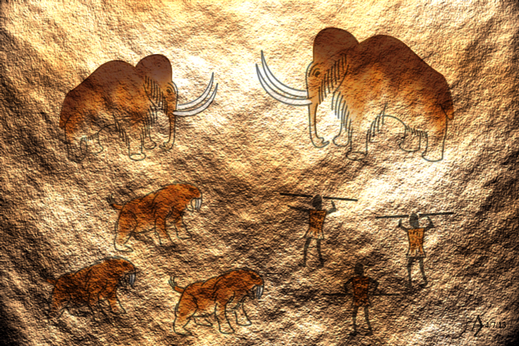 Cave Painting By Azophel