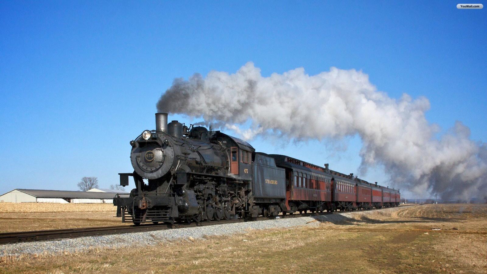 Youwall Steam Train Wallpaper