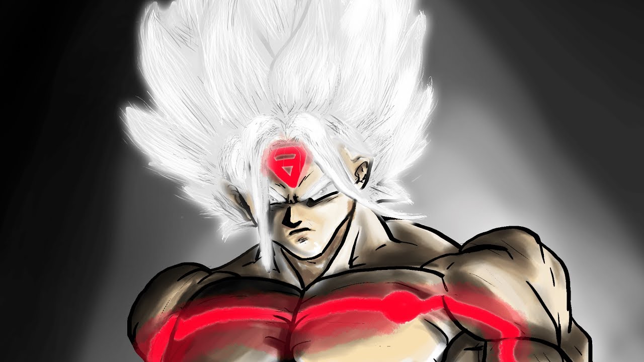 Goku Super Saiyan Omni God White From Anime War Fan Art
