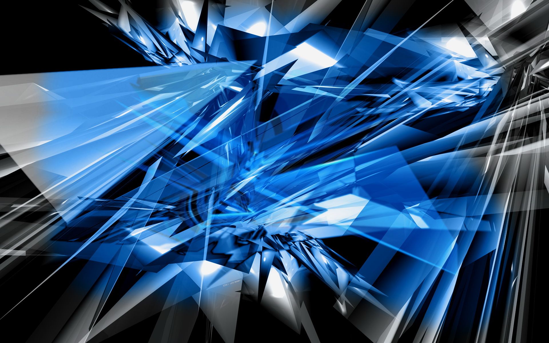Abstract Shattered Glass In Wallpaper