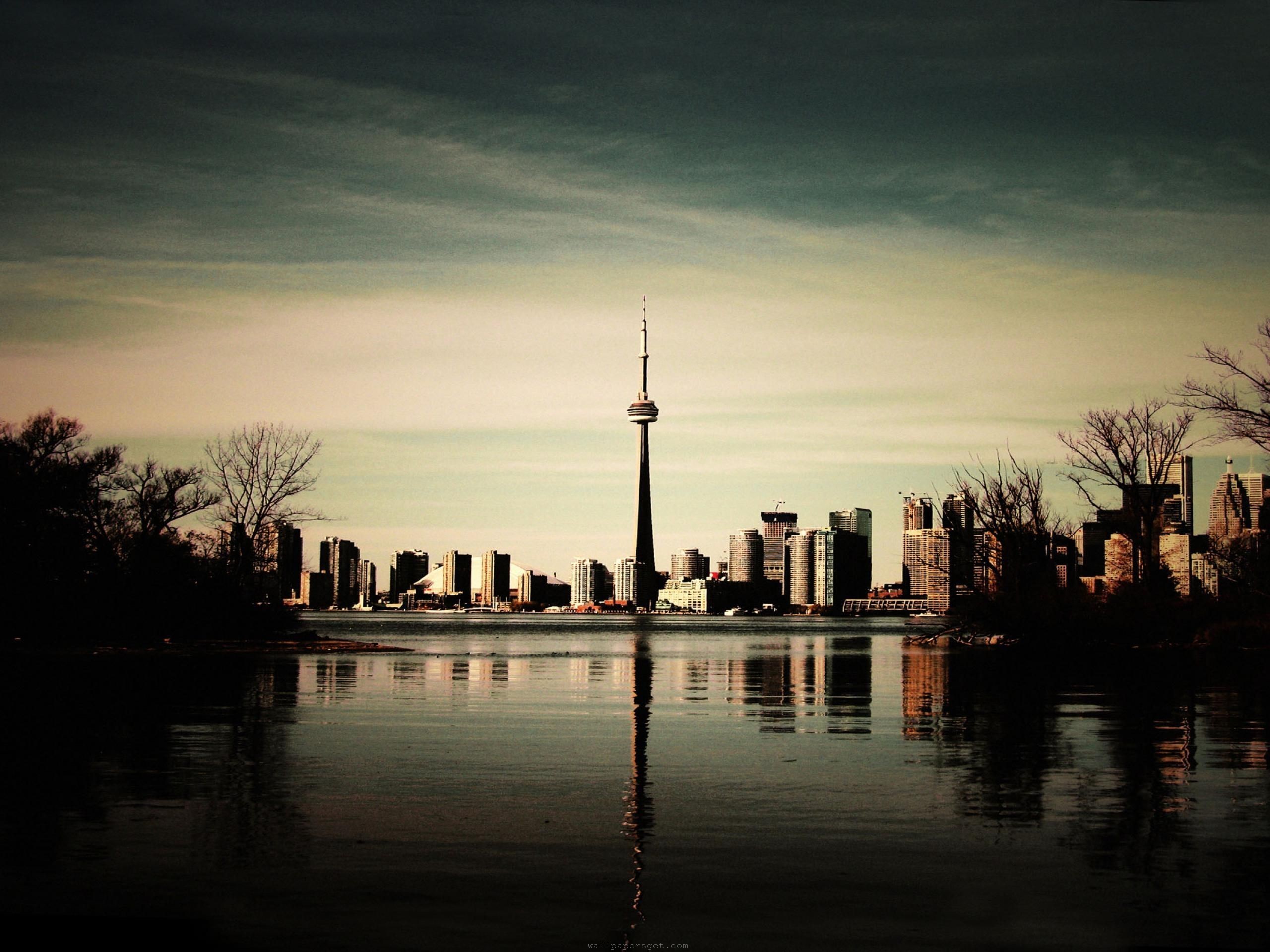 Tourism dusk cn tower geography north america wallpaper
