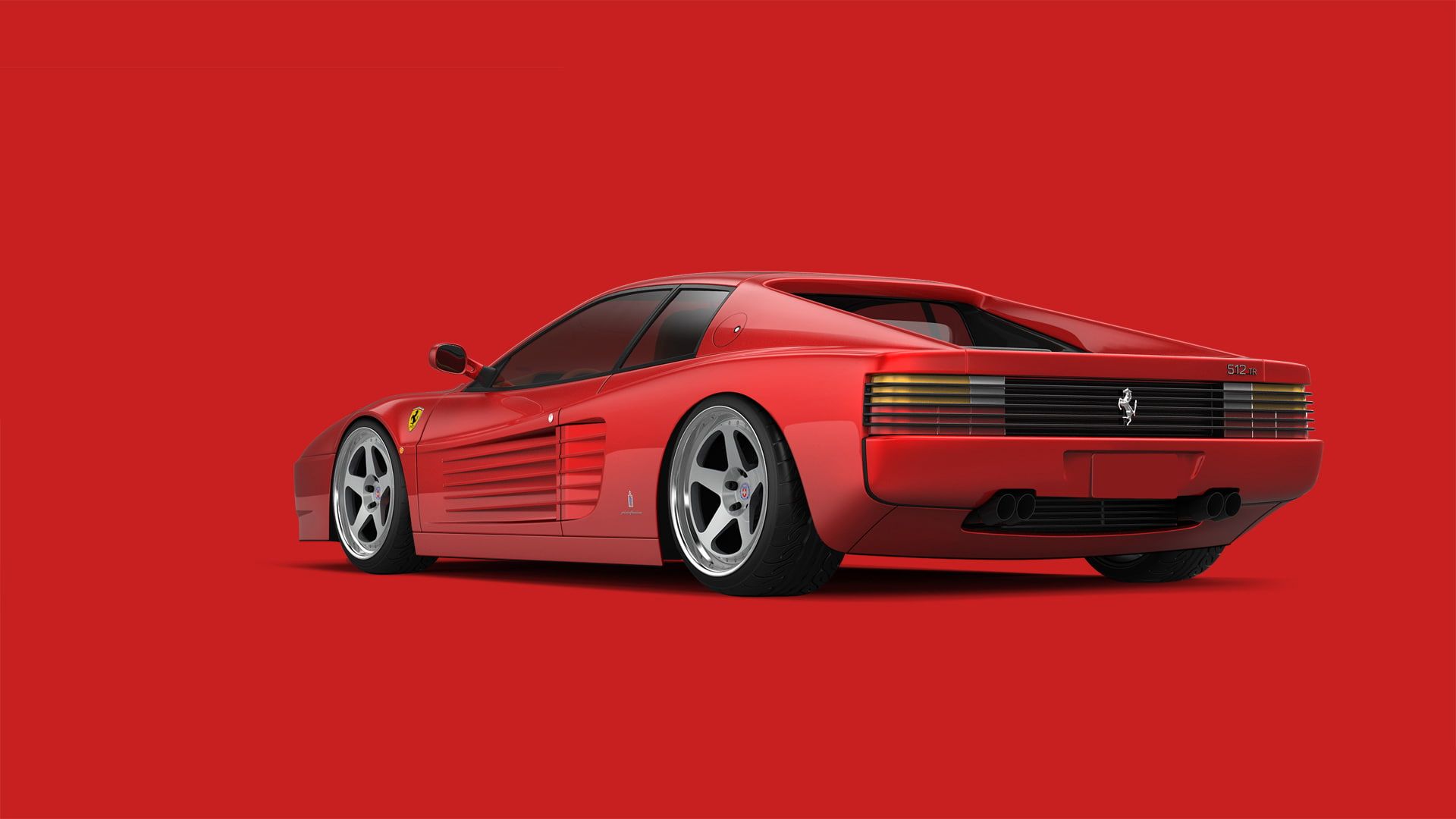 Red Supercar Ferrari Testarossa Tr 1080p Wallpaper