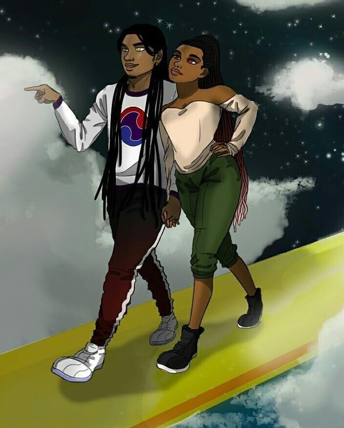 Deredia Ratcliff On Black Love Couple Art