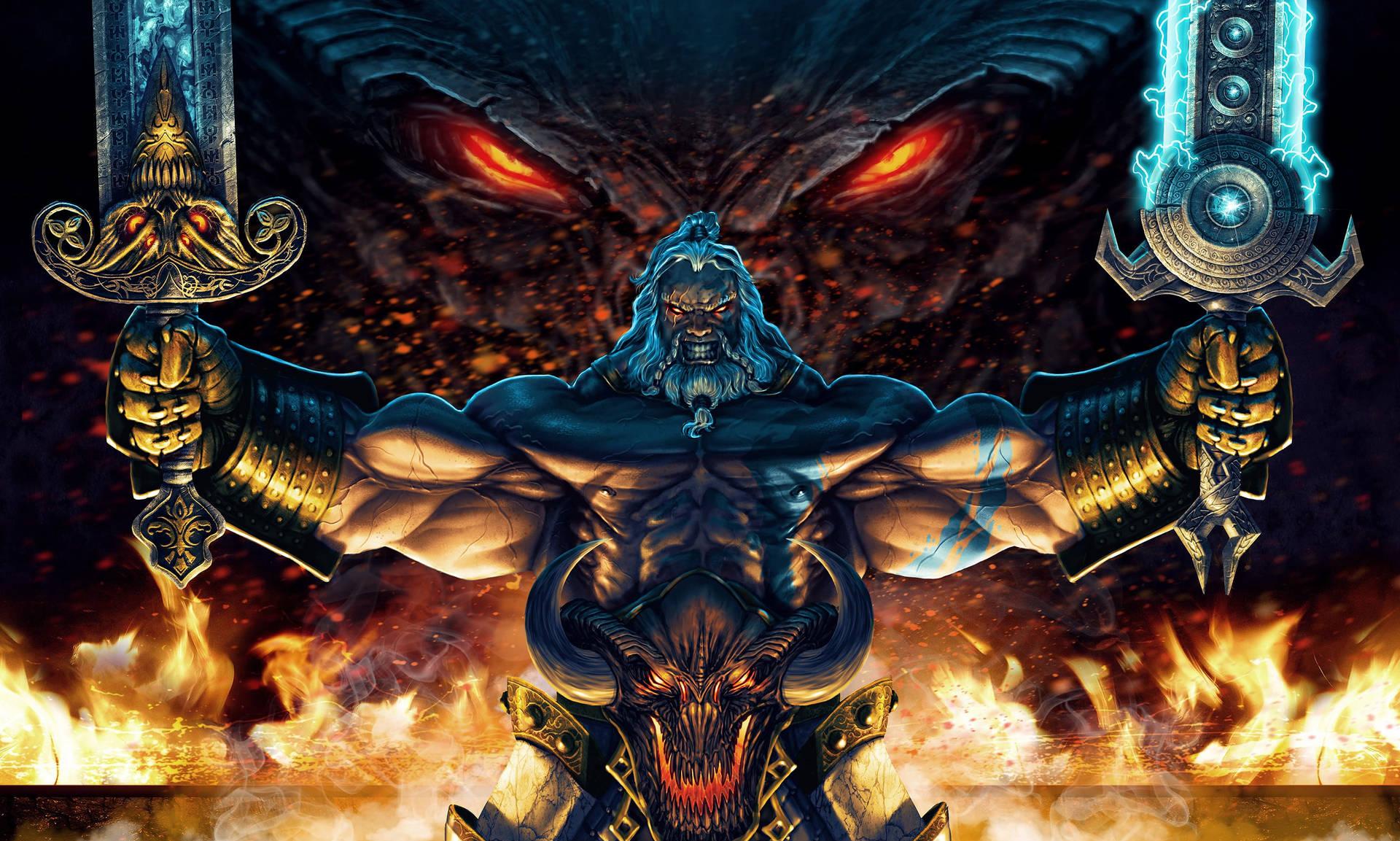 Diablo Terrifying Barbarian Wallpaper