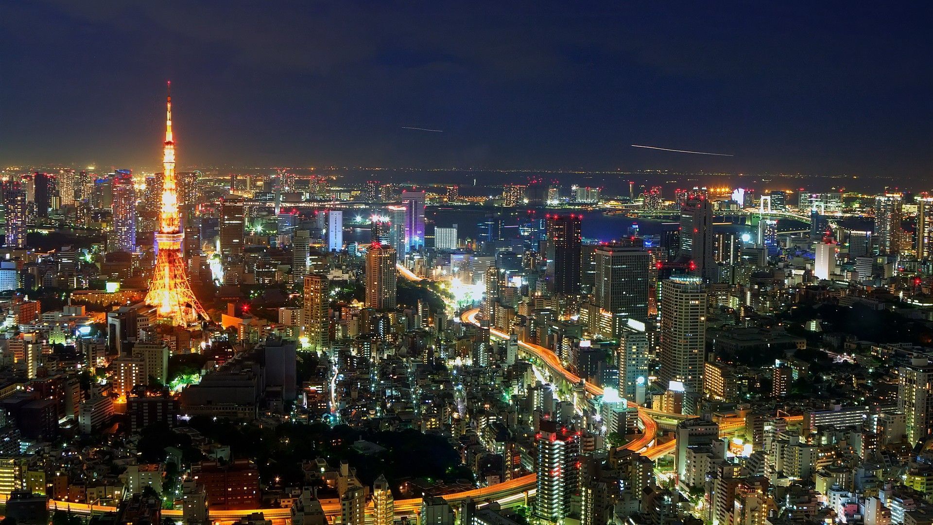 Tokyo City Skyline Wallpaper Top