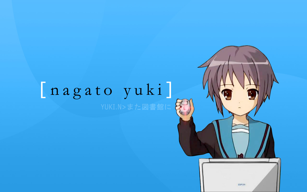 Nagato Yuki Using Mouse