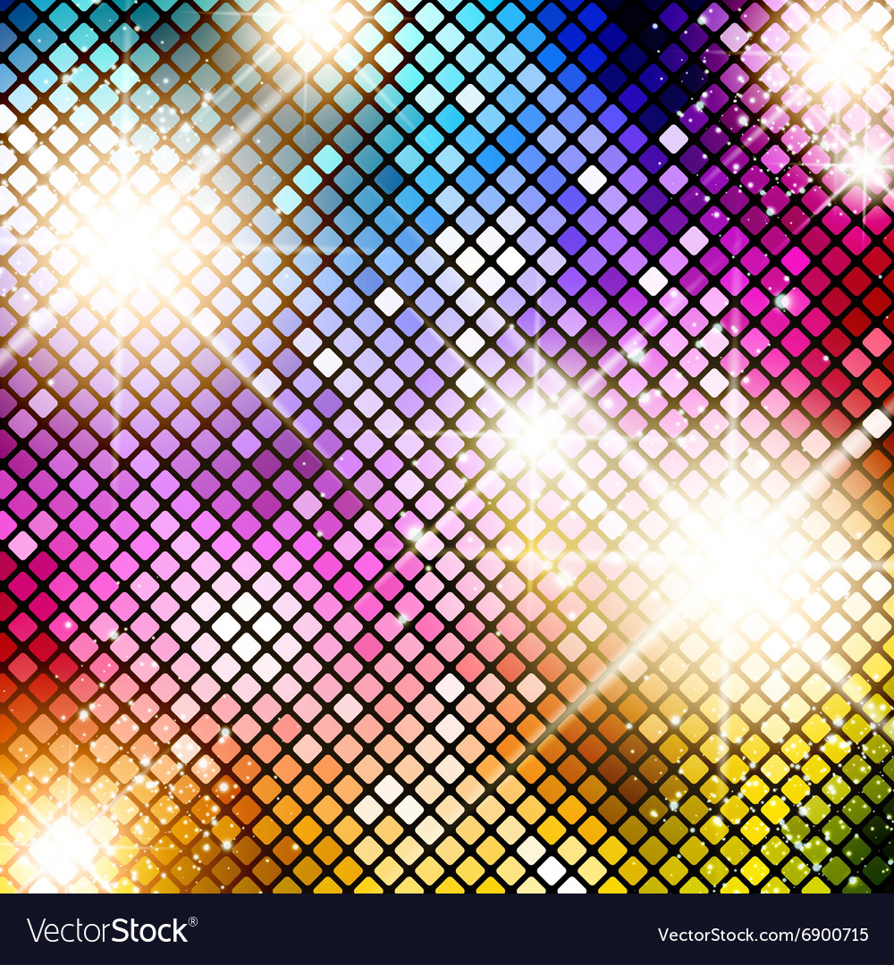 Bright disco background Royalty Free Vector Image