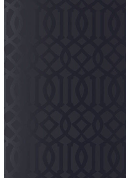 Trellis Wallpaper Onyx Gloss A Subtly Textured Black