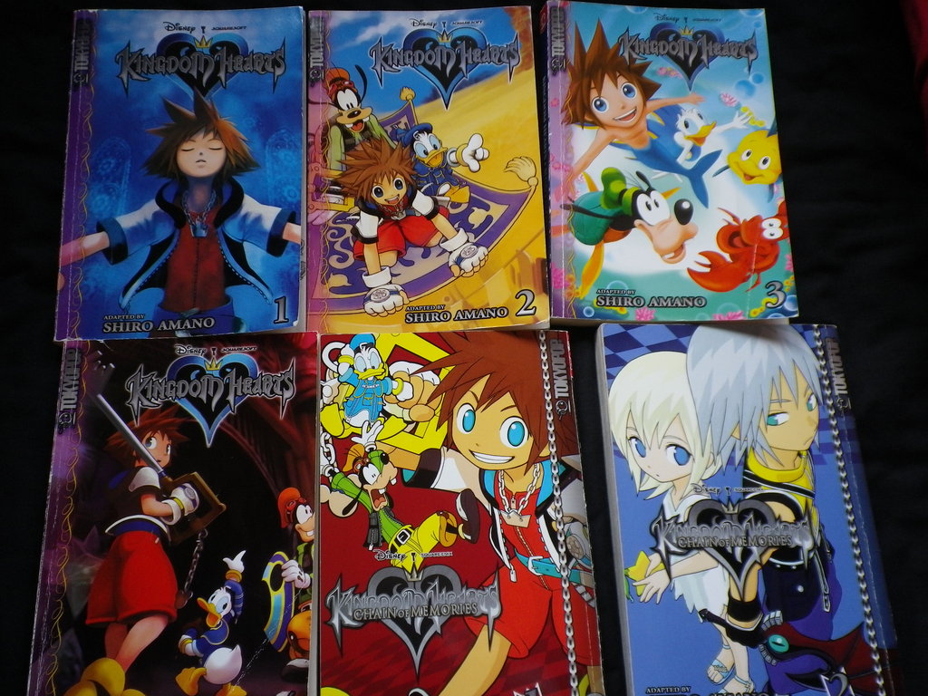My Kingdom Hearts Manga Books By Sorawolfkiba