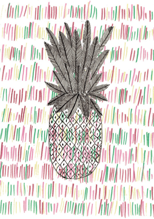 Pineapple design for cafe logo