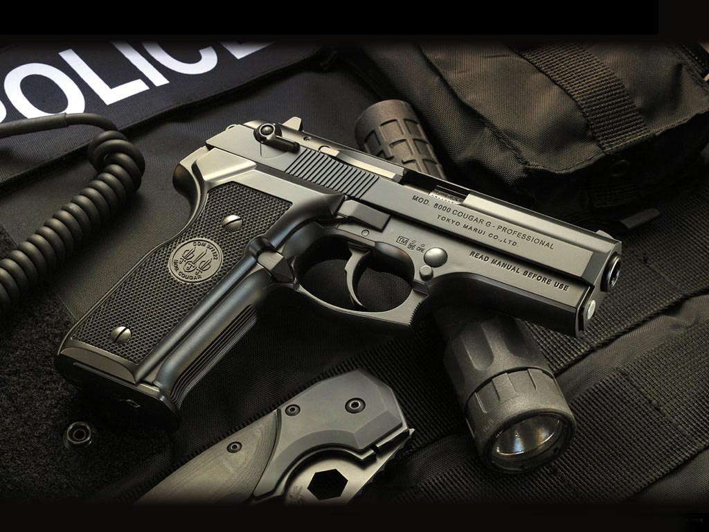 Wallpaper Gun Pistol Swat For Desktop