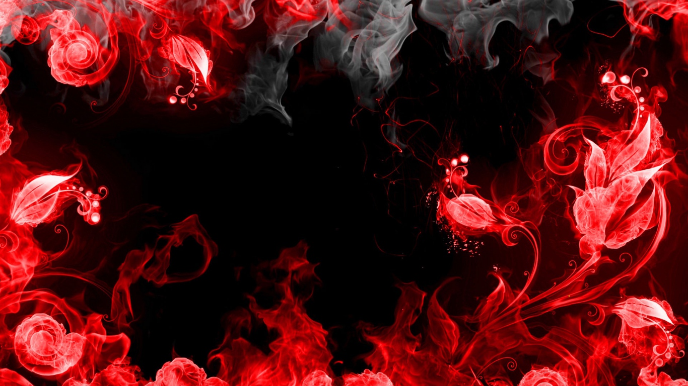 Abstraction Red Smoke Black Wallpaper Background Laptop