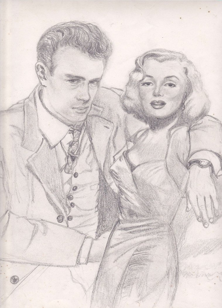 Marilyn Monroe And James Dean Wallpaper